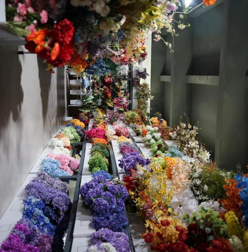 裕龙花艺生产基地与制作现场